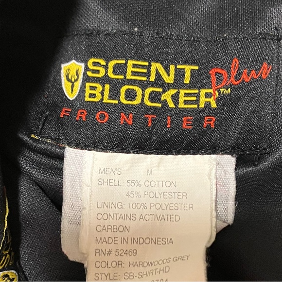 Scent Blocker Plus Frontier Button Up Camouflage Lined Shirt - Picture 9 of 10